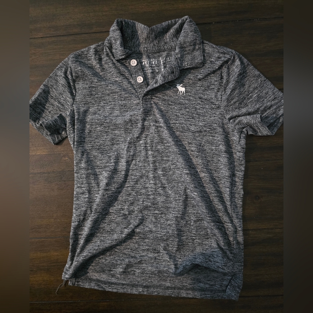 Abercrombie & Fitch Gray Polo Shirt Casual Sporty Style